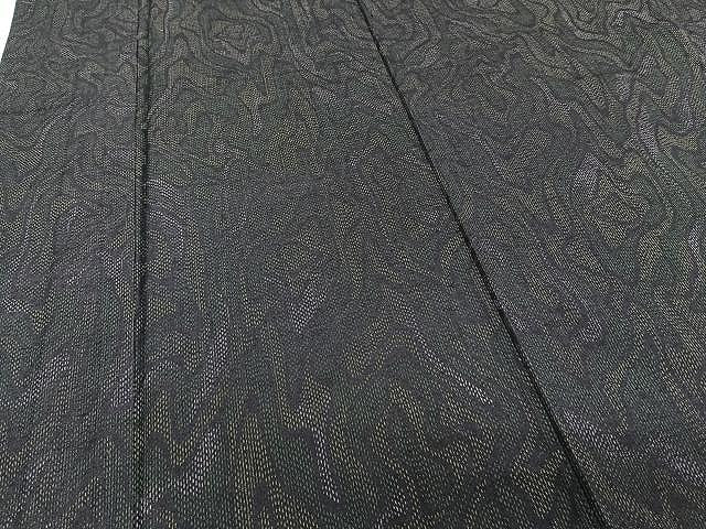 平和屋着物▽上質な紬 単衣 流水文 正絹 逸品 CAAU3935xi
