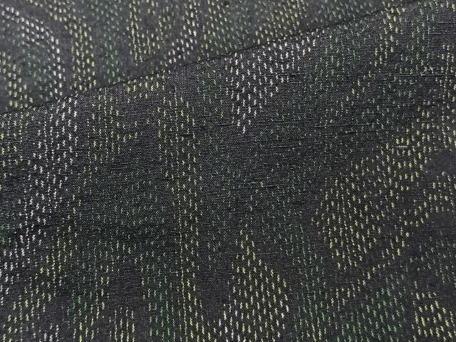 平和屋着物▽上質な紬 単衣 流水文 正絹 逸品 CAAU3935xi