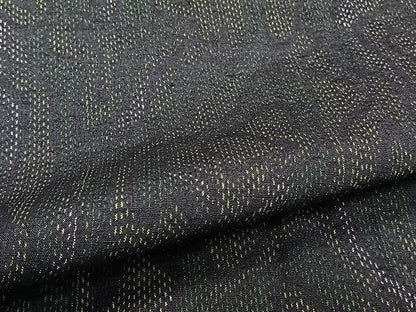 平和屋着物▽上質な紬 単衣 流水文 正絹 逸品 CAAU3935xi