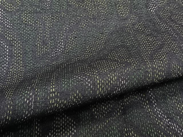 平和屋着物▽上質な紬 単衣 流水文 正絹 逸品 CAAU3935xi