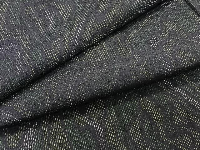 平和屋着物▽上質な紬 単衣 流水文 正絹 逸品 CAAU3935xi