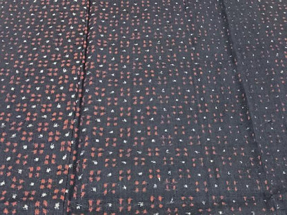 平和屋着物▽上質な紬 単衣 霞文 正絹 逸品 CAAU3936xi