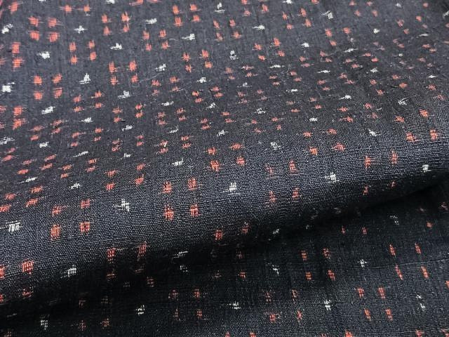 平和屋着物▽上質な紬 単衣 霞文 正絹 逸品 CAAU3936xi