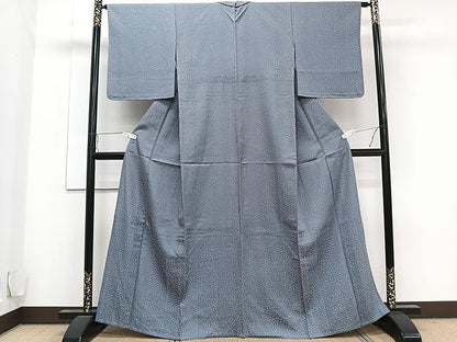 平和屋着物▽上質な小紋 単衣 霞間道 正絹 逸品 CAAU3938xi