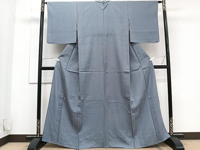 平和屋着物▽上質な小紋 単衣 霞間道 正絹 逸品 CAAU3938xi