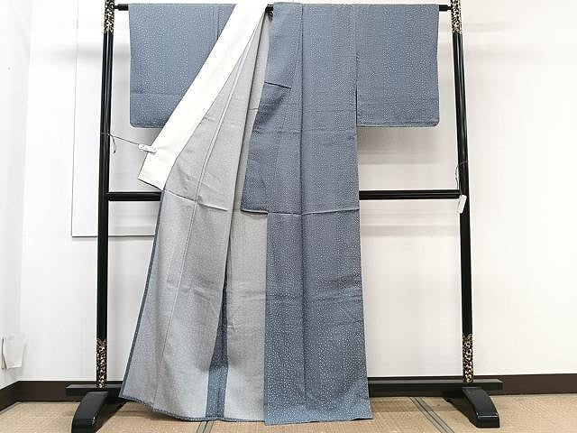平和屋着物▽上質な小紋 単衣 霞間道 正絹 逸品 CAAU3938xi