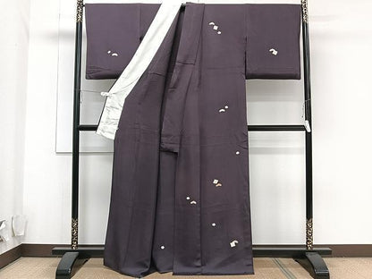 平和屋着物▽訪問着 単衣 源氏香松文 正絹 逸品 CAAU3939xi