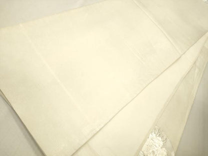 平和屋着物＊夏物 太鼓柄袋帯 花丸文 銀糸 正絹 逸品 CAAU4034eg