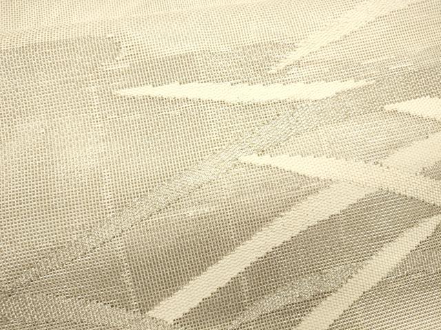 平和屋着物＊夏物 太鼓柄袋帯 流水芝草文 銀糸 正絹 逸品 CAAU4062eg