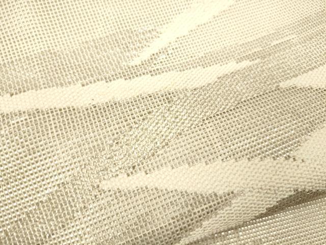 平和屋着物＊夏物 太鼓柄袋帯 流水芝草文 銀糸 正絹 逸品 CAAU4062eg