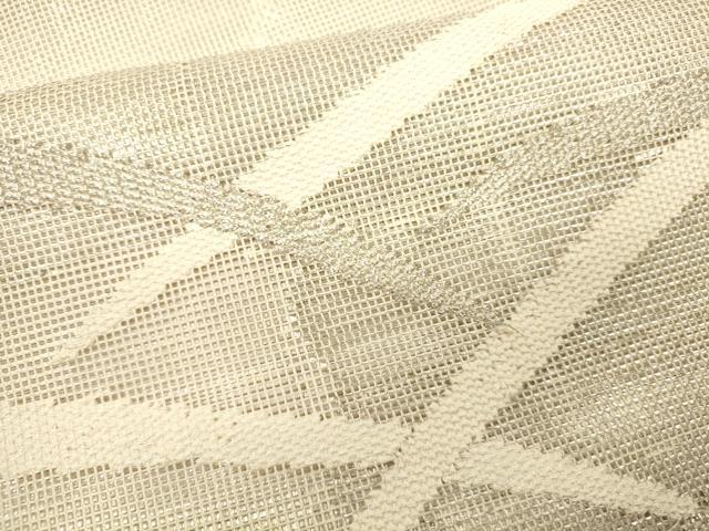 平和屋着物＊夏物 太鼓柄袋帯 流水芝草文 銀糸 正絹 逸品 CAAU4062eg