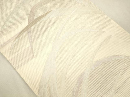 平和屋着物＊夏物　六通柄袋帯　芝草文　銀糸　正絹　逸品　CAAU4078eg