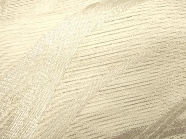 平和屋着物＊夏物　六通柄袋帯　芝草文　銀糸　正絹　逸品　CAAU4078eg