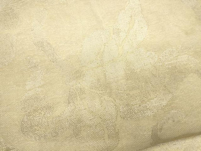 平和屋着物＊夏物　六通柄　本袋帯　花唐草文　銀糸　正絹　逸品　CAAU4124eg