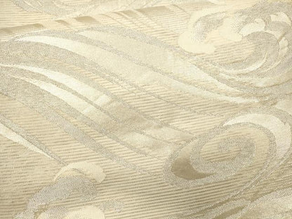 平和屋着物＊夏物　六通柄袋帯　立波文　金銀糸　正絹　逸品　CAAU4149eg