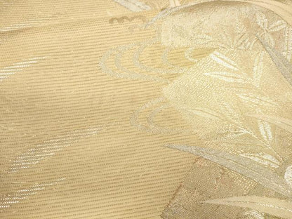 平和屋着物＊夏物　六通柄袋帯　色紙重ね流水草木文　金銀糸　正絹　逸品　CAAU4174eg
