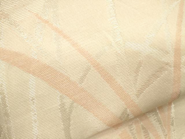 平和屋着物＊夏物　六通柄袋帯　流水草木文　銀糸　正絹　逸品　CAAU4252eg