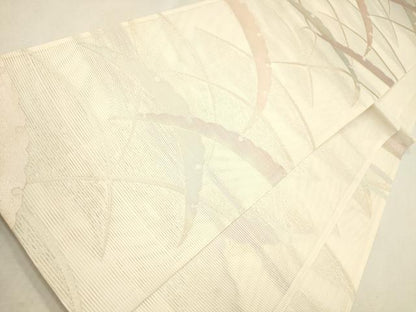 平和屋着物＊夏物 六通柄袋帯 露芝文 金銀糸 正絹 逸品 CAAU4292eg