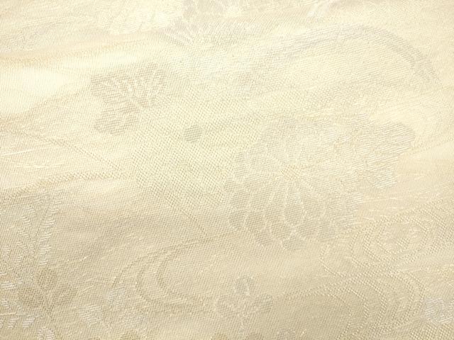 平和屋着物＊夏物 六通柄袋帯 籬流水草花文 金銀糸 正絹 逸品 CAAU4297eg