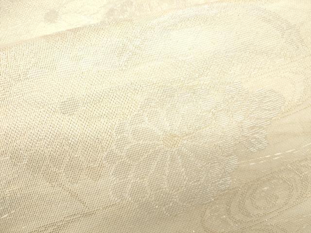 平和屋着物＊夏物 六通柄袋帯 籬流水草花文 金銀糸 正絹 逸品 CAAU4297eg