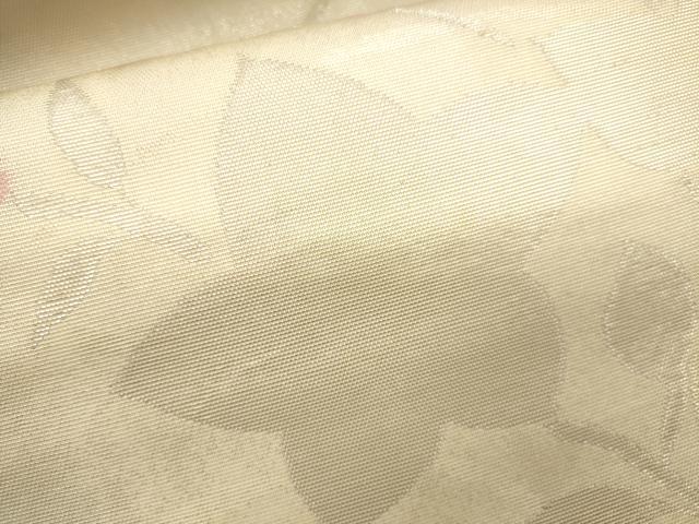 平和屋着物＊夏物 太鼓柄袋帯 草花文 銀糸 正絹 逸品 CAAU4314eg