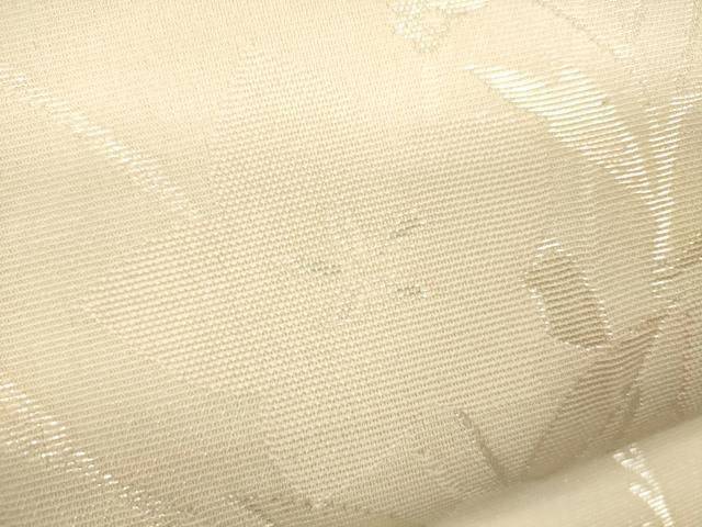 平和屋着物＊夏物 六通柄袋帯 秋草文 銀糸 正絹 逸品 CAAU4319eg