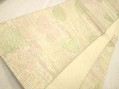 平和屋着物＊夏物 六通柄 本袋帯 紫陽花 金銀糸 正絹 逸品 CAAU4320eg