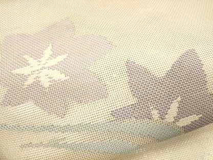平和屋着物＊夏物 太鼓柄袋帯 竜田川 銀糸 正絹 逸品 CAAU4335eg