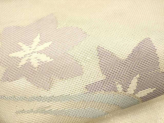 平和屋着物＊夏物 太鼓柄袋帯 竜田川 銀糸 正絹 逸品 CAAU4335eg