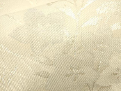 平和屋着物＊夏物　六通柄袋帯　草花文　銀糸　正絹　逸品　CAAU4341eg