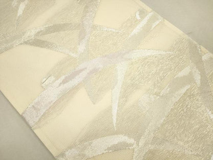 平和屋着物＊夏物 六通柄袋帯 露芝文 銀糸 正絹 逸品 CAAU4360eg