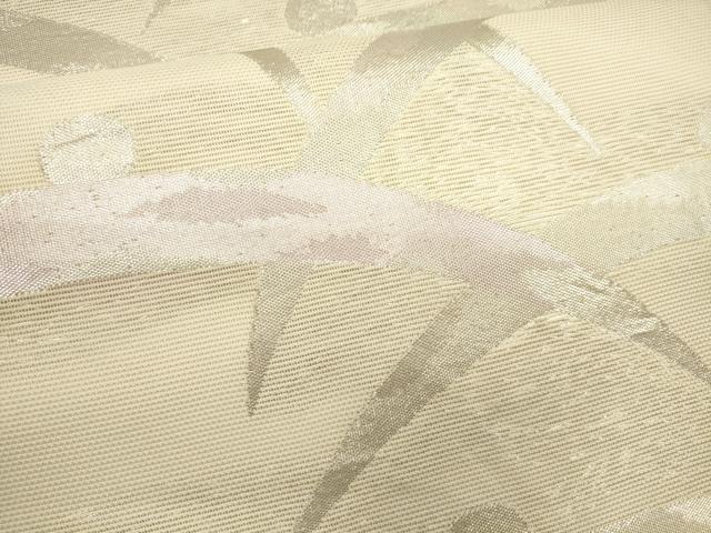 平和屋着物＊夏物 六通柄袋帯 露芝文 銀糸 正絹 逸品 CAAU4360eg