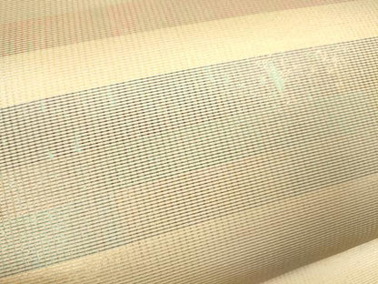 平和屋着物＊夏物 六通柄袋帯 横段文 金糸 正絹 逸品 CAAU4365eg