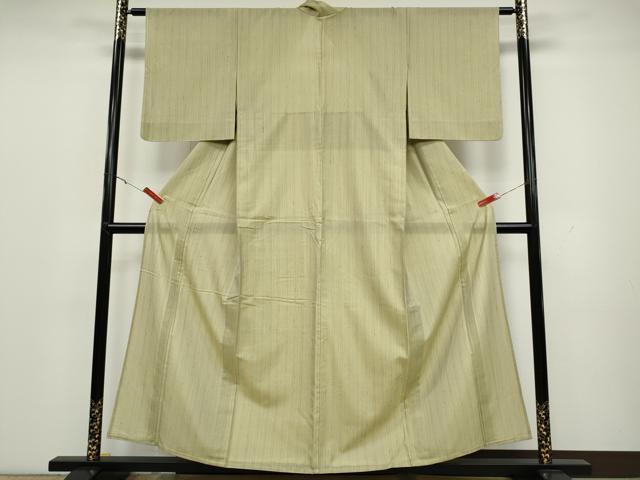 平和屋着物＊夏物 紗紬 縞 正絹 逸品 CAAU4598ut