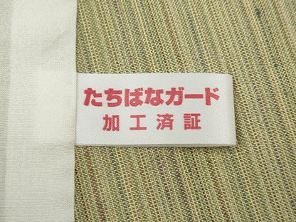 平和屋着物＊夏物 紗紬 縞 正絹 逸品 CAAU4598ut