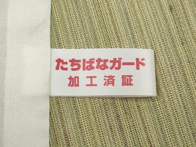 平和屋着物＊夏物 紗紬 縞 正絹 逸品 CAAU4598ut