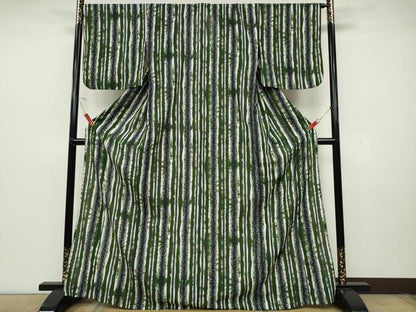 平和屋着物▽小紋 単衣 吉祥間道 洗える着物 CAAU4610ut