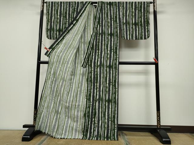 平和屋着物▽小紋 単衣 吉祥間道 洗える着物 CAAU4610ut