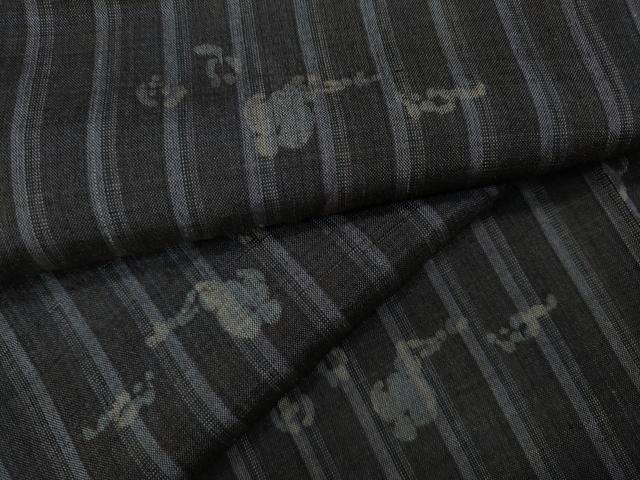 平和屋着物▽上質な紬 単衣 吉祥間道 正絹 逸品 CAAU4641ut