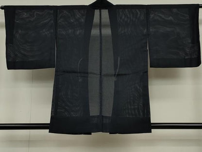 平和屋着物▽羽織　スリーシーズン　春夏秋　塵除け　紗　藍鉄色　洗える着物　CAAU4773ut