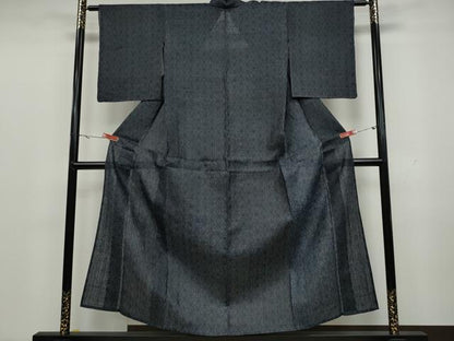 平和屋着物＊夏物 重要無形文化財 本場宮古上布 麻の葉文様 苧麻 逸品 CAAU4785ut