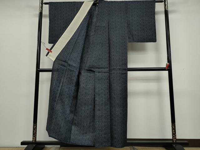 平和屋着物＊夏物 重要無形文化財 本場宮古上布 麻の葉文様 苧麻 逸品 CAAU4785ut