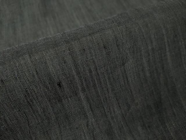 平和屋着物＊夏物 男性 小千谷ちぢみ 藍鉄色 麻 逸品 未使用 CAAU5214vp