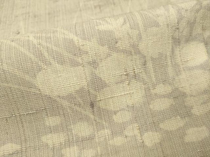 平和屋着物▽訪問着　単衣　生紬　草花シルエット　正絹　逸品　CAAU5446vp