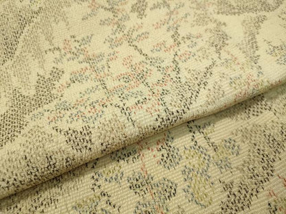 平和屋着物▽本塩沢 単衣 遠山風景文 正絹 逸品 CAAU5520vp