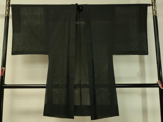 平和屋着物▽男性 長羽織 スリーシーズン 春夏秋 塵除け 霞紋紗 正絹 逸品 CAAU5547vp