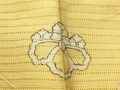 平和屋着物＊夏物 色無地 絽 淡黄色 正絹 逸品 未使用 CAAU5591vp