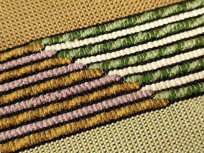 平和屋着物▼太鼓柄袋帯 横段文 金通し地 正絹 逸品 CAAU5825ak
