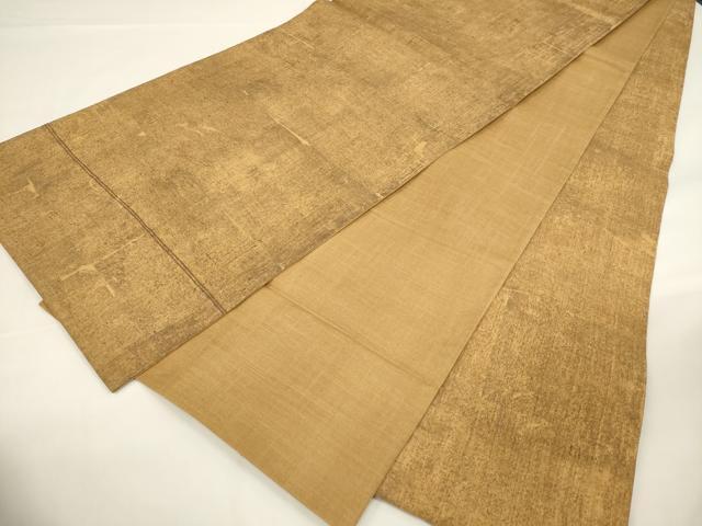 平和屋着物▼太鼓柄袋帯　紬地　総刺繍　吉祥文　正絹　逸品　CAAU5870ak