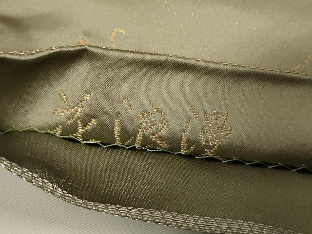 平和屋着物▼両面　六通柄袋帯　唐織　花浪漫　銀通し地　正絹　逸品　CAAU5877ak